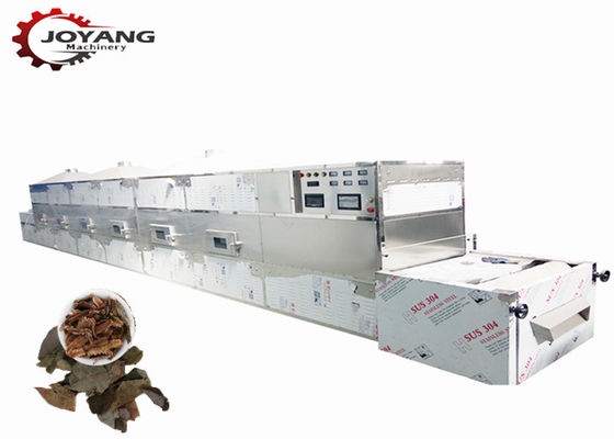 Microwave 30kg/H Chinese Herbal Drying Sterilizing Machine